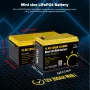 Gokwh 12V 200Ah BT + SOC Mini Car Bluetooth Energy Storage Box Battery Built-in Smart APP & LCD Energy IP65 Protection Level