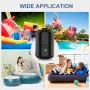 3600mAh Mini Inflator Pump Electric Air Pump with 4 Nozzles Inflator Deflator USB Rechargeable Small Pump for Air Mattress Camping Bed Pool Toys