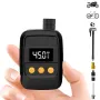 Mini Portable Bicycle Pump Air Inflator 120PSI Type-C Rechargeable Bike Pump For Bike Schrader Presta Tires With Digital Display