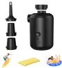 3600mAh Mini Inflator Pump Electric Air Pump with 4 Nozzles Inflator Deflator USB Rechargeable Small Pump for Air Mattress Camping Bed Pool Toys