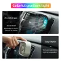 USB Car Vent Mini Fan Portable Air Conditioning Outlet Car Fan Gradient Colorful Atmosphere Light Small Fan Row Exhaust Fan