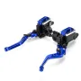 7/8\ Motorcycle Master Cylinder Hydraulic Brake Pump Clutch Handlebar Lever Reservoir Set