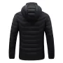 4/7/11 Heating Zone Winter Smart Heated Cotton Jacket USB Heating Jackets Electric Heated Jackets Washable Warm Jacket Coat Single Control