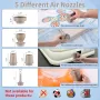 Portable Electric Pump for Inflation and Extraction USB Lithium-ion Battery with LED Light Mini Portable Vacuum Pump Blow Up Pool Raft Bed Boat Toys Vacuum Bags Yoga Exercise Ball