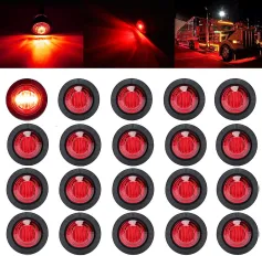 20PCS 12V LED Side Marker Light Indicator Lamp for Car Truck Van Trailer Boats Side Indicators Signal Lights