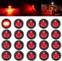 20PCS 12V LED Side Marker Light Indicator Lamp for Car Truck Van Trailer Boats Side Indicators Signal Lights