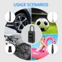 Cordless 150PSI 15 Cylinders 2000mAh*2 Inflatable Pump Digital LCD Display For Cars Ball Bicycles Electric Vehicles Motorcycles
