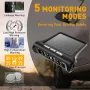 Tire Pressure Monitoring System Solar Powered TPMS for RV and Trailers TPMS with LCD Display 4 Sensors Real-Time Pressure And Temperature Monitoring