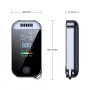Etilometro digitale portatile, tester per alcol, rilevatore di alcol senza contatto ad alta precisione, ricaricabile tramite USB con schermo LED digitale, funzione di allarme