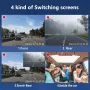 3 Channel WiFi Car Dash Cam HD Video Recording with Night Vision High-Definition Screen Car DVR Night Vision 1920*1080P
