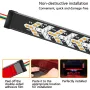 48inch/60inch 12V Universal Pickup Car LED Tail Lights with Fishbone Design Illuminated Water Flowing Turn Signals Light Braking Light