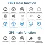 3.5inch LED Screen Car HUD Head-Up Display Car OBD Universal Speedometer Water Temperature High-Definition Suspension Projector
