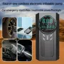 เครื่องกระตุ้นการกระโดดรถยนต์แบบพกพา 3-in-1 12V พร้อมเครื่องอัดอากาศ ปั๊มลมรถยนต์ไฟฟ้าไร้สายพร้อมแหล่งจ่ายไฟสตาร์ทฉุกเฉิน