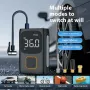 150 PSI Portable Smart Car Air Pump Intelligent Cordless Digital Display Car Tire Inflation Electric Vehicle Tire Air Pump for Bicycle Bike Ball