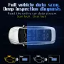 Display HUD Head-Up per auto, display LCD portatile OBD2 ad alta definizione, sistema di allarme con misuratore digitale intelligente, tachimetro, chilometraggio, temperatura dell'acqua, manometri turbo.