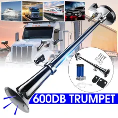 178DB Super Loud Single Trumpet Air Horn 12V Compressor Kit Car Train Truck RV