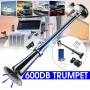 178DB Super Loud Single Trumpet Air Horn 12V Compressor Kit Car Train Truck RV