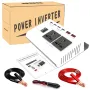 12V to 220V Inverter 4000W Car Power Converter Solar LCD Dual Display 4 USB 4.2A Fast Charge with Intelligent LCD Voltage Screen display