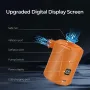 5200mAh Electric Air Pump Rechargeable Air Pump With Digital Display Screen Portable Mini Air Pump Quick Inflate Deflate for Pool Inflatables Bed Mattresses