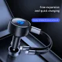 Ricarica rapida per auto con cavo retrattile tipo C per interfaccia Apple, doppia porta di uscita per caricabatteria per auto, testa di ricarica super veloce.