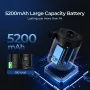 5200mAh Electric Air Pump Rechargeable Air Pump With Digital Display Screen Portable Mini Air Pump Quick Inflate Deflate for Pool Inflatables Bed Mattresses