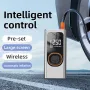 100W Portable Car Air Pump Wireless Air Pump Car Tire Pump Power Bank with LED Emergency Light for Cars Motorcycles Bicycles