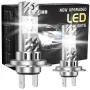 SEALIGHT S6-H7 Pair Car LED Headlight Bulbs 30W 3000LM 6500K High Power Canbus Super Bright 5530 LED Chips IP68 Waterproof