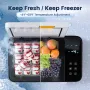 HCALORY 12 Volt Car Refrigerator 22Quart 12V Car Fridge Portable Freezer with Compressor 21L Mini Electric Cooler (-4℉~68℉) with 12/24V DC & 110V AC for Camping, RV, Travel, Truck, Boat and Home Use