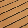 600x2400x5mm Brown Black Teak Decking EVA Foam Marine Flooring Faux Boat Decking Sheet