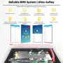 GOKWH 12V 340AH Vehicle Storage Box 4352Wh Mini LiFePO4 Battery Built-in 200A Bluetooth BMS