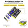 Gokwh 5120Wh Enerji Depolama Kutusu LiFePO4 16 ADET 100Ah Monte Edilmiş Akü RV ve Tekne için IP20 Dahili BMS