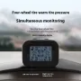 Mini Car TPMS Tire Pressure Monitoring System with External Tire Pressure Sensor Temperature Monitor LCD Display