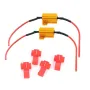 2pcs 50W 6Ω Car LED Canbus Load Resistors Automobile Turn Signal Flashlight License Plate Lamp Resistance Decoder