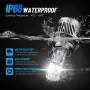 Novsight A500-N95 2PCS 130W 30000LM LED Headlight Bulbs 6500K Bright White Car Front LED Headlights IP68 Waterproof Level