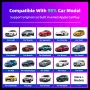 Adattatore 2 in 1 per Android Auto CarPlay cablato-wireless, Plug & Play, Assistente vocale con BT 5.0, WiFi 5GHz