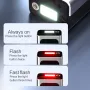 100W Portable Car Air Pump Wireless Air Pump Car Tire Pump Power Bank with LED Emergency Light for Cars Motorcycles Bicycles