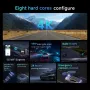 SJCAM M60 Dash Camera 3 Lens 4K Front Internal Rear Ultra Clear Night Shooting 360° Panoramic Shooting Car DVR Driving Recorder
