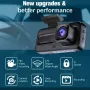 Full HD 1080P Car Front Windshield DVR Camera 3 Lens Dash Cam with Infrared Night Vision Parking Reverse Assistance