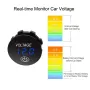 LED Dijital Voltmetre 12V Su Geçirmez Voltmetre Akü Test Cihazı Dijital Dokunmatik Ekran Paneli ile Araba ve Deniz için