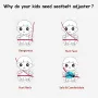 Car Child Seat Belt Fixator Triangle Harness Strap Adjuster Seat Belt Adjuster For Chirdren Safety