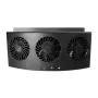 Car Exhaust Fan 3-Head Cooling Fan USB Powered Car Air Purifier Radiator Fan Window Vent Cool Ventilation Interior Accessories