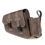 Left / Right Side Universal Saddlebag Storage Tool Bag W/ Bottle Holder PU Leather Waterproof Motorcycles Bag