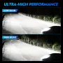 NOVSIGHT A500-N60 2PCS 40000LM/Sepasang Lampu Depan Kereta Mentol LED Rasuk Tinggi/Rendah Kit 6500K Lampu Depan IP68 Lampu Putih Kalis Air