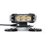 21 Inci 144W 42LED Dua Sisi Trafik Strob Lampu Denyar Bar Lampu Kecemasan Amber Pemasangan Magnet 12V Universal