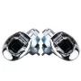 Pair 12V 110dB Chrome Dual Tone Air Snail Horn For Car Van Motorcycle Universal