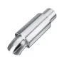 Chrome 2.5\ Stainless Steel Car Resonator Polished Bent Muffler Exhaust Pipe