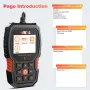 ANCEL HD601 OBD2 Scanner para caminhões pesados Ferramenta de diagnóstico completo do sistema para J1587/J1708/J1939/ISO 27145 Protocolo Ferramenta de digitalização para caminhões