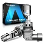 NovSight 2PCS 17000LM 60W LED Car Headlight Bulbs 6500K Bright White IP68 Waterproof Level LED Headlamp