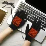 Pair Motorcycle Electric Heated Gloves Thickened Warm Full Finger USB Heating Electric Heating Gloves Students Internet Writing Games Warm Thick Heating Gloves