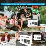 12V to 220V Inverter 4000W Car Power Converter Solar LCD Dual Display 4 USB 4.2A Fast Charge with Intelligent LCD Voltage Screen display